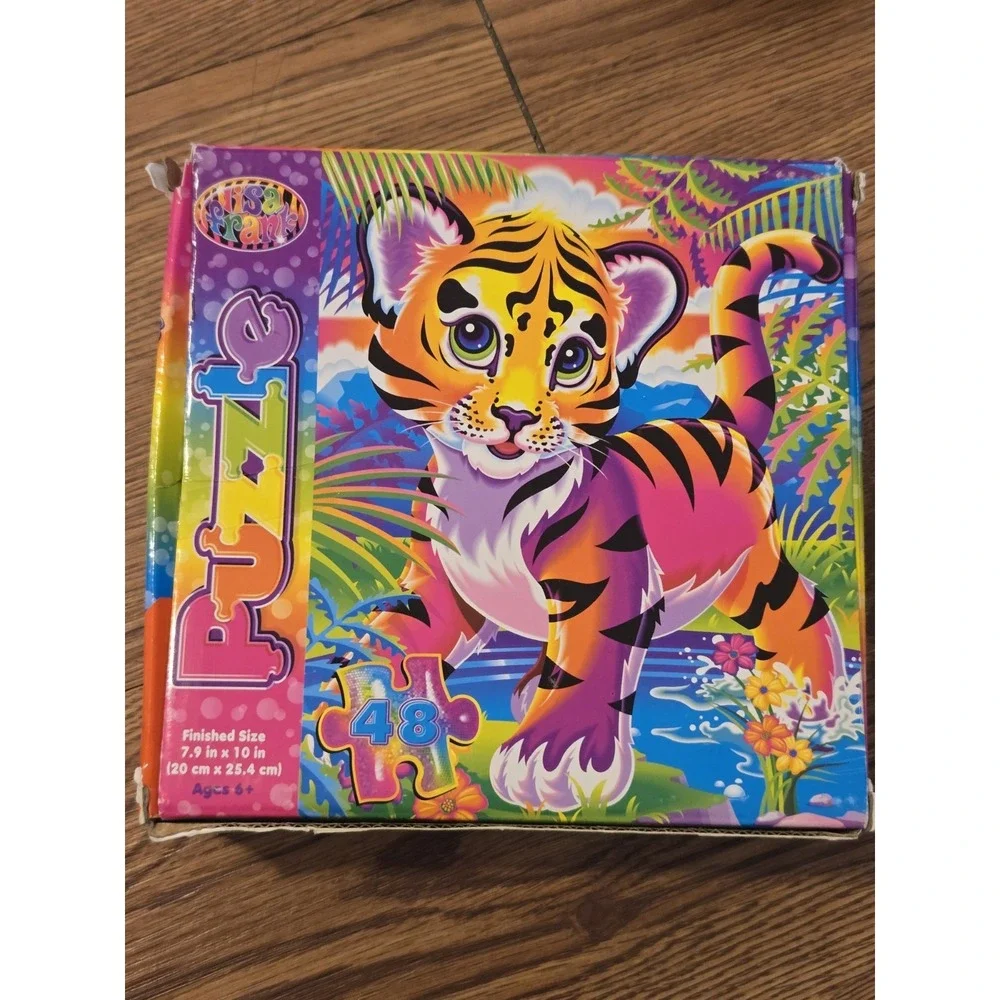 Lisa Frank Forrest Puzzle 48 Pc Incomplete 42/48 Pieces Damaged Piece